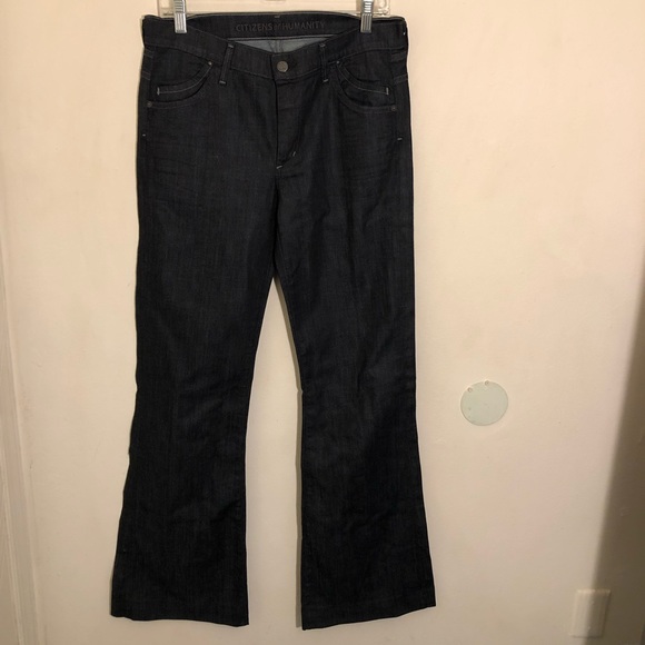 Woman’s Citizens of Humanity medium rise wide leg jeans size 30 - Picture 4 of 16